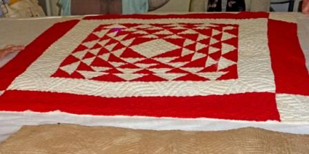 red quilt